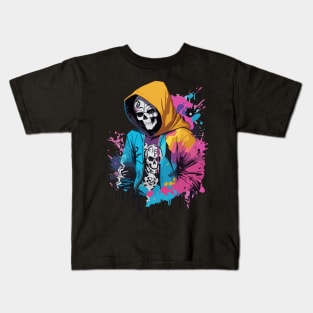 halloween skull Kids T-Shirt